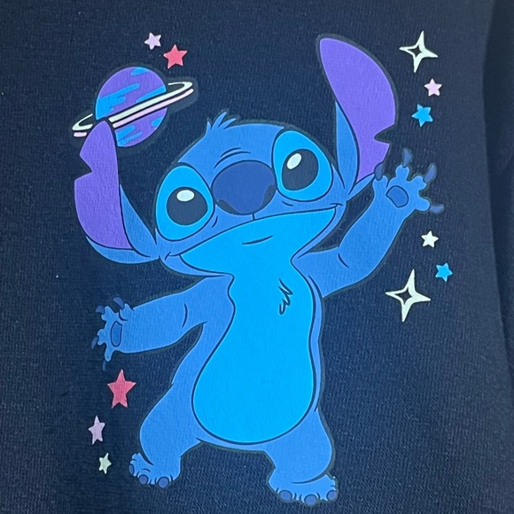 Disney STICH in Space Women's Graphic Hoodie Sweatpants Jogger Set - Picture 5 of 15